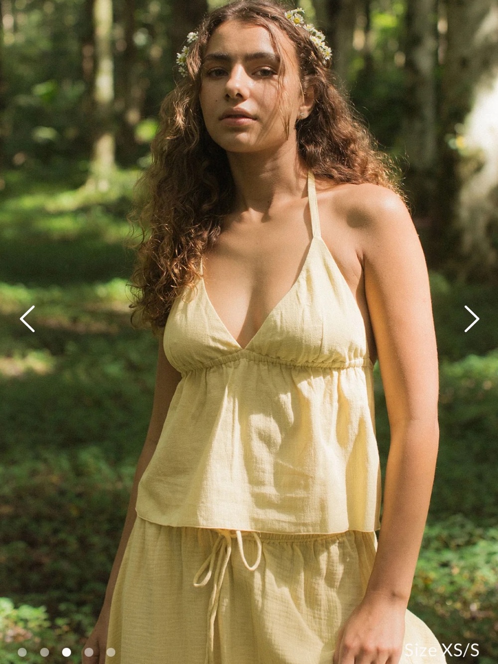 Soft Yellow Halter Top - Picture 4 of 9